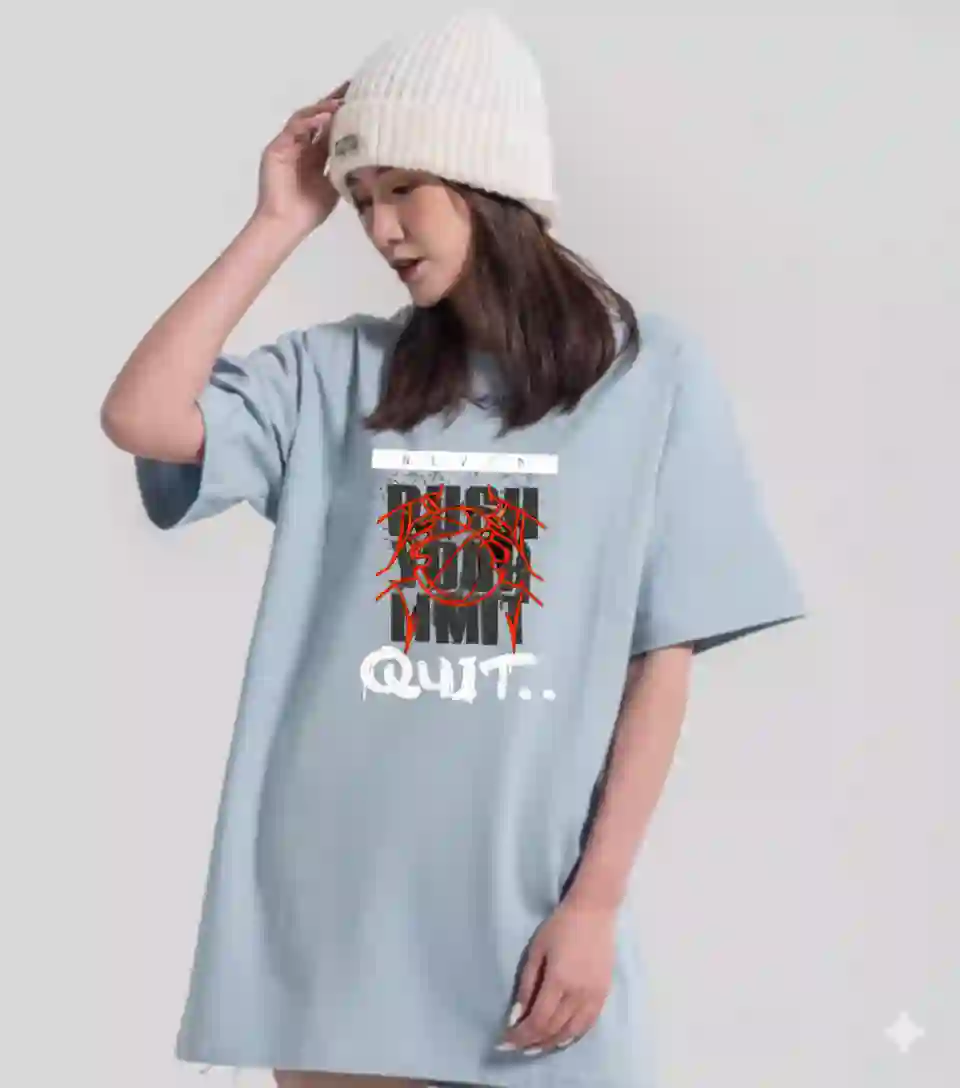 Never quit tshirt design