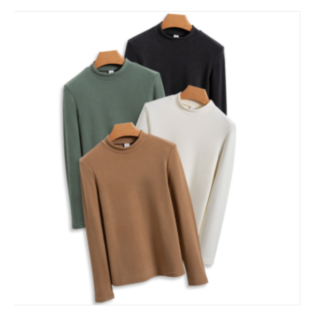 Bide cashmere thermal underwear for women, high-neck base layer